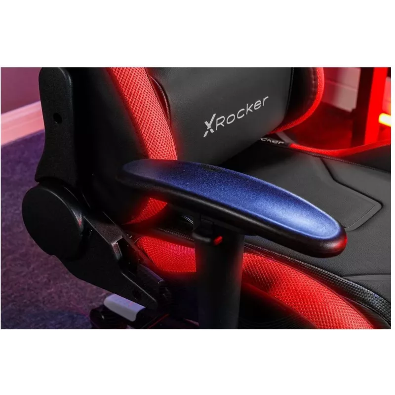 X Rocker Agility Compact sedia da ufficio gaming eSports con illuminazione LED e controllo tramite app - nera (2023028)