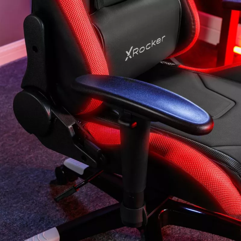 X Rocker Agility Compact sedia da ufficio gaming eSports con illuminazione LED e controllo tramite app - nera (2023028)