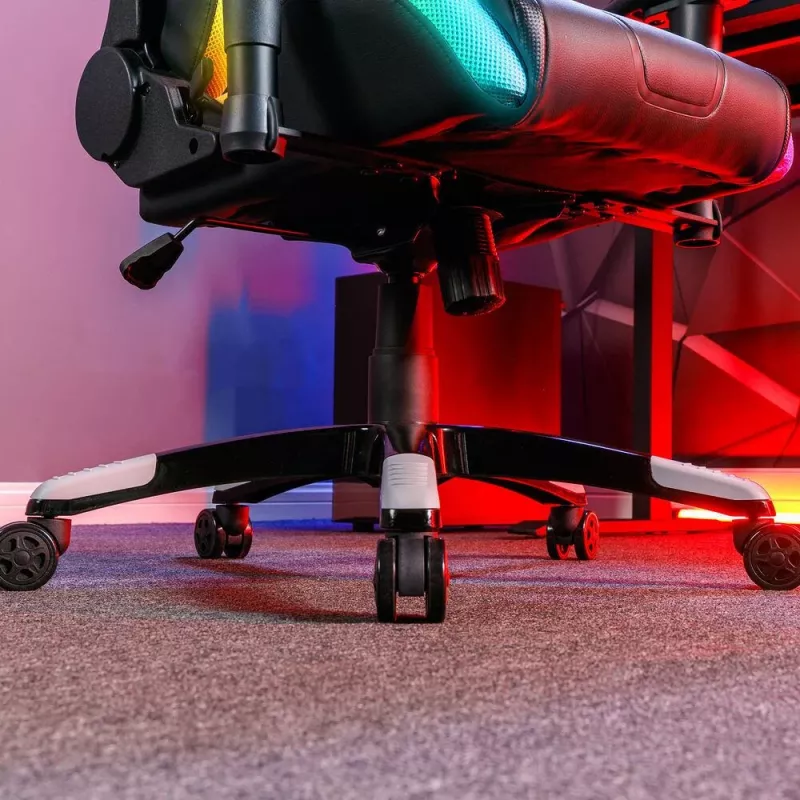 X Rocker Agility Compact sedia da ufficio gaming eSports con illuminazione LED e controllo tramite app - nera (2023028)