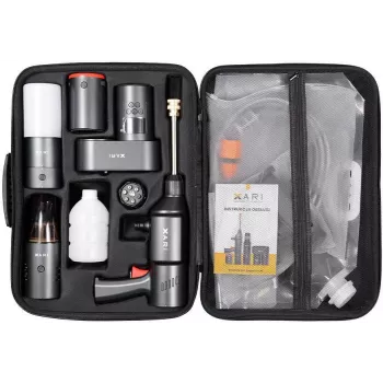 XARI Smart Kit XP2 set di dispositivi wireless per auto con powerbank, idropulitrice, aspirapolvere, compressore e torcia