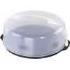 XAVAX campana per torta con manico, trasparente/antracite, 34 cm 111514