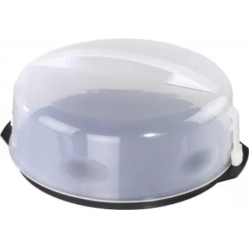 XAVAX campana per torta con manico, trasparente/antracite, 34 cm 111514