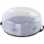 XAVAX campana per torta con manico, trasparente/antracite, 34 cm 111514
