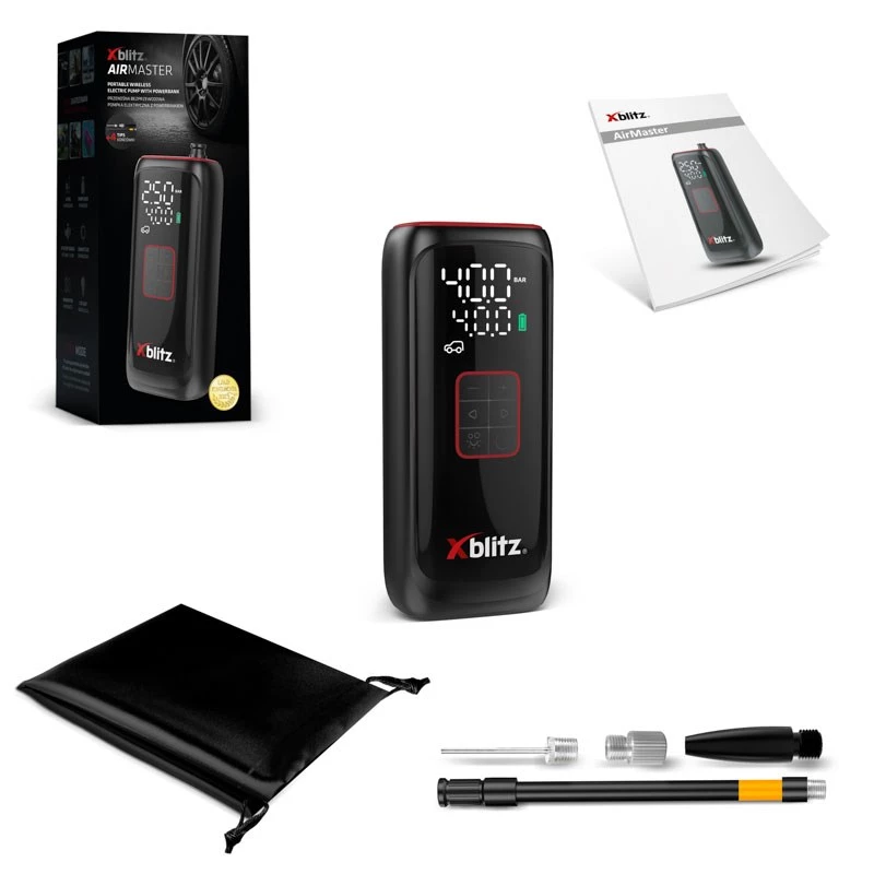 Xblitz AIRMASTER Pompa elettrica 150 PSI digitale LED auto-stop
