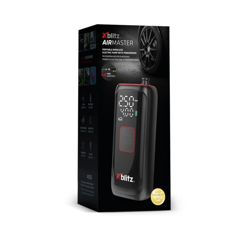 Xblitz AIRMASTER Pompa elettrica 150 PSI digitale LED auto-stop