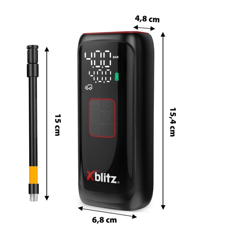 Xblitz AIRMASTER Pompa elettrica 150 PSI digitale LED auto-stop