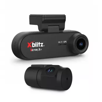 XBLITZ VECTOR 3CH DVR a 3 canali con telecamera per retromarcia, Wi-Fi e GPS
