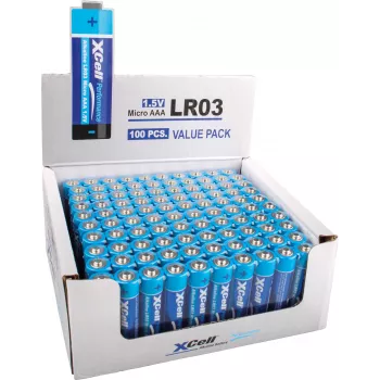 XCell Performance LR03 Micro AAA batterie (alcaline) – confezione da 100 scatola