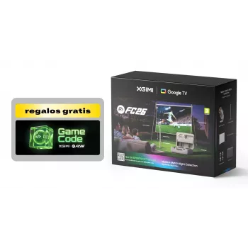 XGIMI MoGo 4 LED Match Night bundle con Google TV, schermo, borsa, supporto, filtro, codice FC26 (WK08K-5)