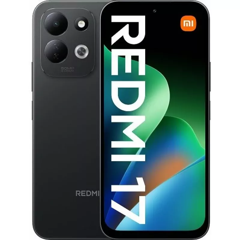 Xiaomi Redmi 17 smartphone 6.9 pollici LCD 4GB+128GB Dual-SIM 4G Android 16 NFC nero