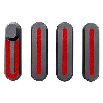 Xiaomi coperture laterali con adesivi riflettenti - nero/rosso