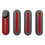 Xiaomi coperture laterali con adesivi riflettenti – nero/rosso