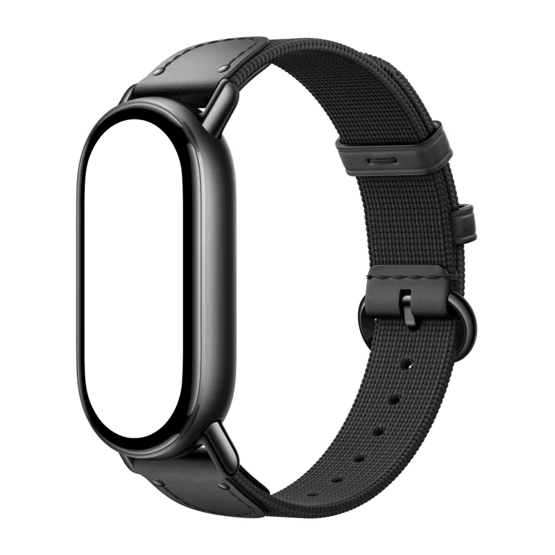 Xiaomi Smart Band 10 cinturino in seta lavorata - nero ebano