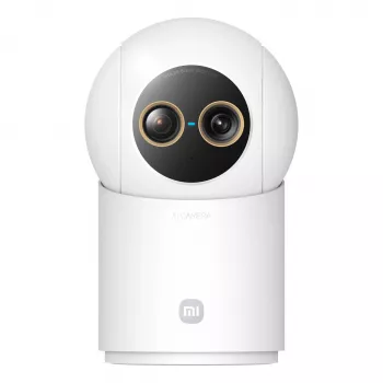 Xiaomi Smart Camera C701 Pro Telecamera di sorveglianza WLAN 4MP 2.5K con rotazione/inclinazione per interni con visione notturna, audio bidirezionale, supporto MicroSD, bianca