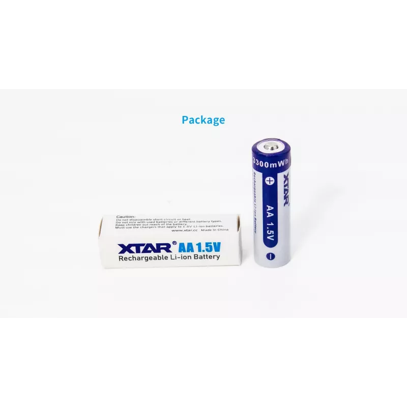 XTAR R6 AA batterie ricaricabili Li-ion 1.5V 2000mAh (confezione da 4)