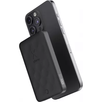 XTORM FS5 power bank wireless magnetico 5000 mAh 18,5 Wh 18W PD USB-C Midnight Black