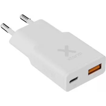 Xtorm Go2 Series SlimLine Caricabatterie da parete 33W 1x USB-C 1x USB-A bianco