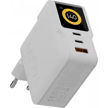 Xtorm NextGen GaN3 Ultra caricabatterie da parete 140W PD 2x USB-C 1x USB-A bianco XECNG1400
