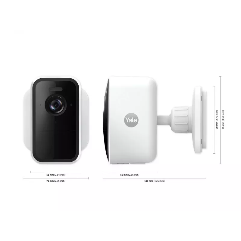 Yale SV-OC-1A-W Cube telecamera di sicurezza IP da interno e esterno 1080p bianco