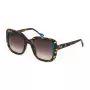 YALEA occhiali da sole donna SYA027N530743 - montatura quadrata protezione UV400 lente 53mm