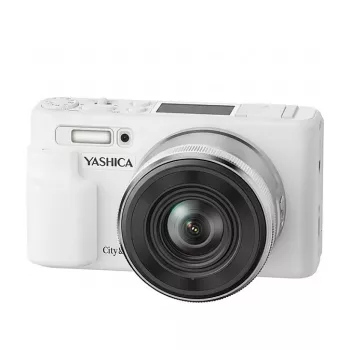 Yashica City 200 Fotocamera compatta digitale, zoom ottico 10x, bianco