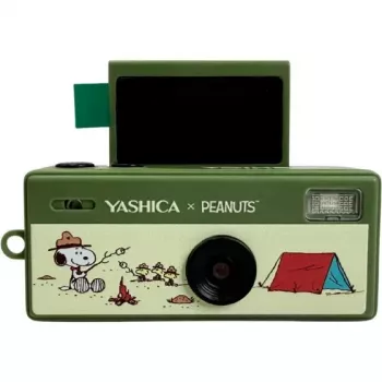 Yashica Funtastic Snoopy Green fotocamera portachiavi – 2MP CMOS, risoluzione interpolata 12MP, video HD, USB-C