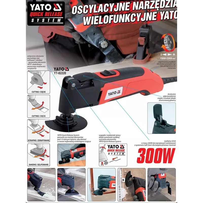 YATO Utensile multifunzione 300W