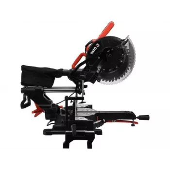 YATO Troncatrice e tagliatrice per tronchi 1800W con funzione di trazione e laser, 305mm