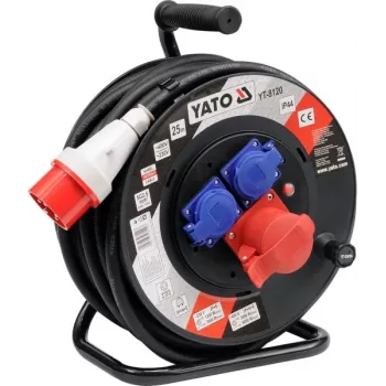 Yato YT-8120 Avvolgicavo 3 prese 25 m