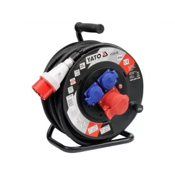 Yato YT-8120 Avvolgicavo 3 prese 25 m