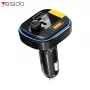 YESIDO Trasmettitore Bluetooth FM Caricabatterie auto rapido 43W Y45 Nero