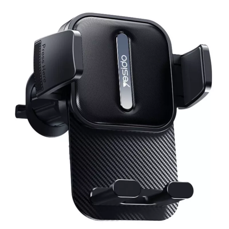 YESIDO C167 supporto per auto con clip per griglia nero