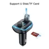 YESIDO Y44 Lettore MP3 Caricatore da auto Bluetooth, 2 USB, nero