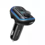 YESIDO Y44 Lettore MP3 Caricatore da auto Bluetooth, 2 USB, nero
