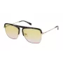 ZADIG & VOLTAIRE SZV321 Occhiali da sole - Montatura uomo pilot quadrati - Nero - Lenti grigio fumé - 60/13/140 mm