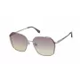 ZADIG & VOLTAIRE SZV369-580SN9 Occhiali da sole donna rettangolari - Montatura nera, lenti grigie, protezione UV400