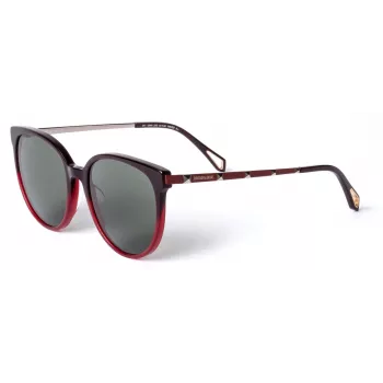 ZADIG & VOLTAIRE Occhiali da sole donna SZV307-5506BD - Montatura rettangolare in acetato con lenti in policarbonato grigie UV400 55/19/145 mm