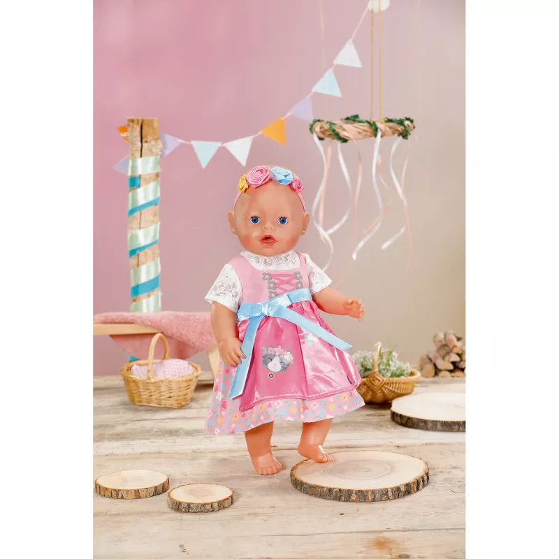 ZAPF CREATION BABY born dirndl 43cm outfit per bambola
