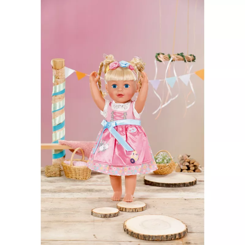 ZAPF CREATION BABY born dirndl 43cm outfit per bambola