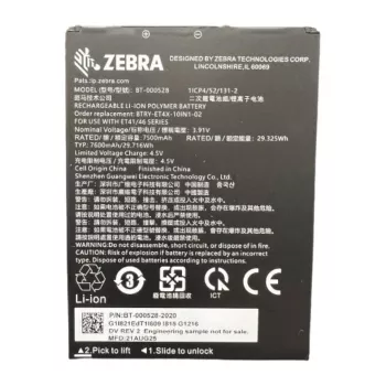 Zebra BTRY-ET401-10INC-01 Batteria interna di ricambio rimovibile per tablet ET401 da 10 pollici, 7600 mAh