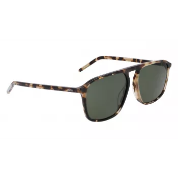 ZEISS Uomo Occhiali da sole ZS22507S57162 Montatura in acetato rettangolare nera Lenti grigie 57/16/145 mm