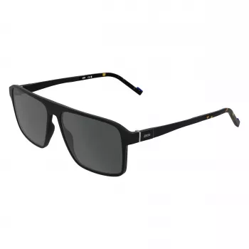 ZEISS MAN Occhiali da sole ZS25564S-2 rettangolari montatura nera lenti grigie 57mm