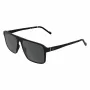 ZEISS MAN Occhiali da sole ZS25564S-2 rettangolari montatura nera lenti grigie 57mm
