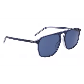 ZEISS MAN ZS22507S-413 Occhiali da sole - Montatura nera, lenti grigie polarizzate 57/16/145 mm
