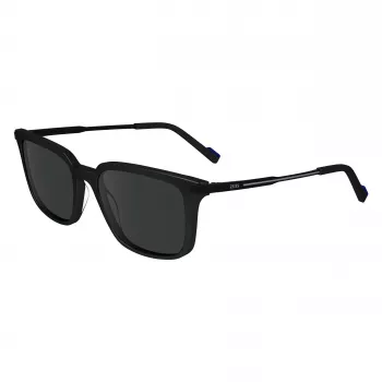ZEISS MAN Occhiali da sole ZS24719S-1 - montatura in acetato nero, lenti in policarbonato grigie, 54/18/145 mm
