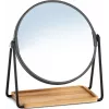 Zeller Present 18738 Specchio per trucco rotondo da appoggio, nero