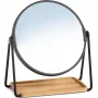 Zeller Present 18738 Specchio per trucco rotondo da appoggio, nero