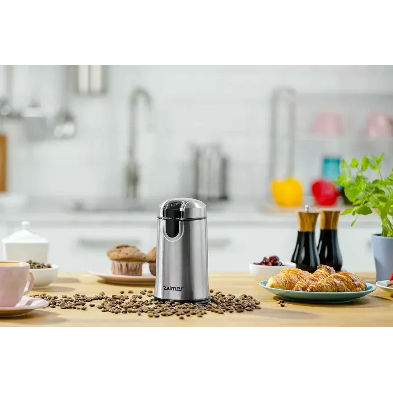 Zelmer ZCG7425 macinacaffè, 150 W macina a lame, capacità 50 g, nero
