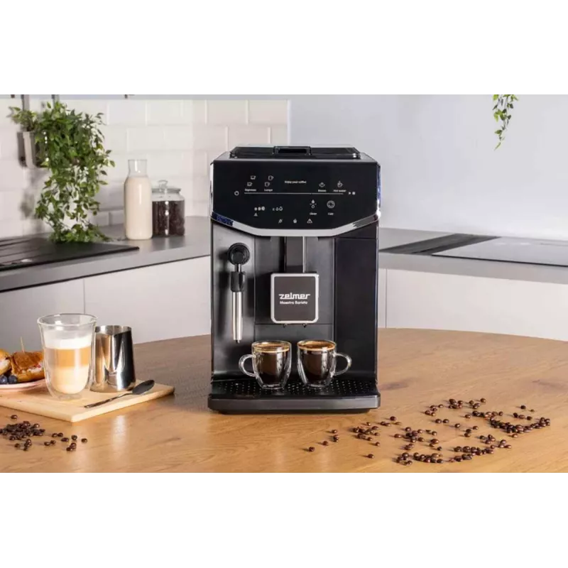 Zelmer ZCM8121 Maestro Barista macchina da caffè, 20 bar, 1350 W, Thermoblock, ugello montalatte, serbatoio acqua da 2,0 l