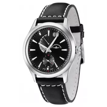 ZENO MAN 6662-7004Q-G1 Orologio al quarzo svizzero uomo 42mm quadrante nero cinturino in pelle